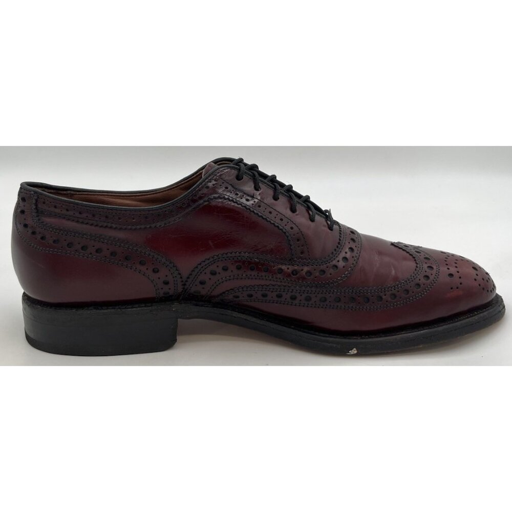 Allen Edmonds MCALLISTER Wing-Tip Burgundy Oxblood Leather Oxfords Men’s Size 6C - Picture 7 of 12